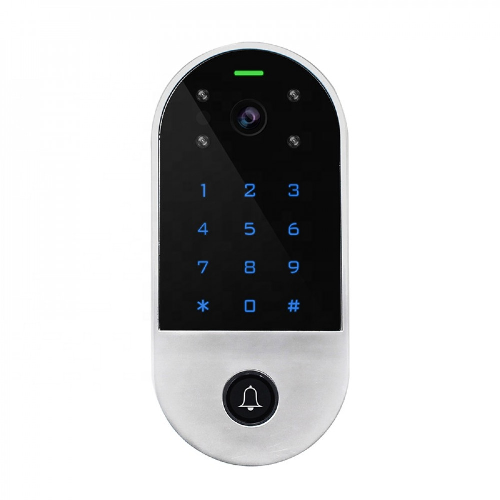 RFID Touch Keypad Video Camera Access Control Android and iOS Mobile Tuya APP 2.4G WiFi Door Video Intercom System